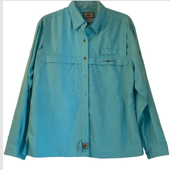 Hook And Tackle Womens L Technical Fishing Gear Quick Dry Sun Protection Vented - Picture 1 of 8